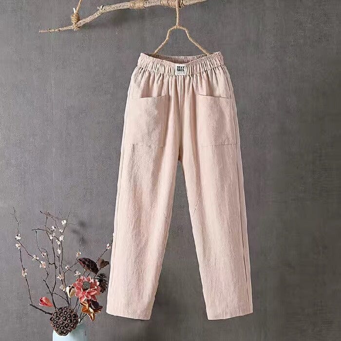 EcoEase l Casual Pants af bomuld og hør! l Vanero