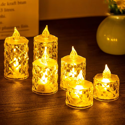 CandleGlow | Flammesløse Krystal LED Lys | Vanero