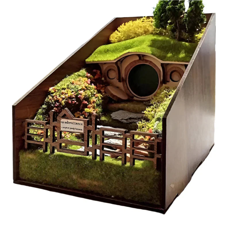 MiniScape Bogstativer | Håndlavede Dekorative Bogholdere med Mikrolandskabsdesign | Vanero