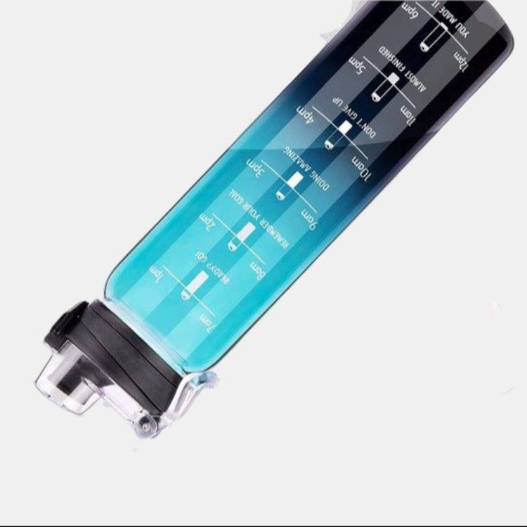 Glas Vandflaske 1L Med Tidsskala | Beskyttende Neopren Sleeve Konstruktion | Daglig Hydrering & Opbevaring Af Kolde Drikke | Vanero
