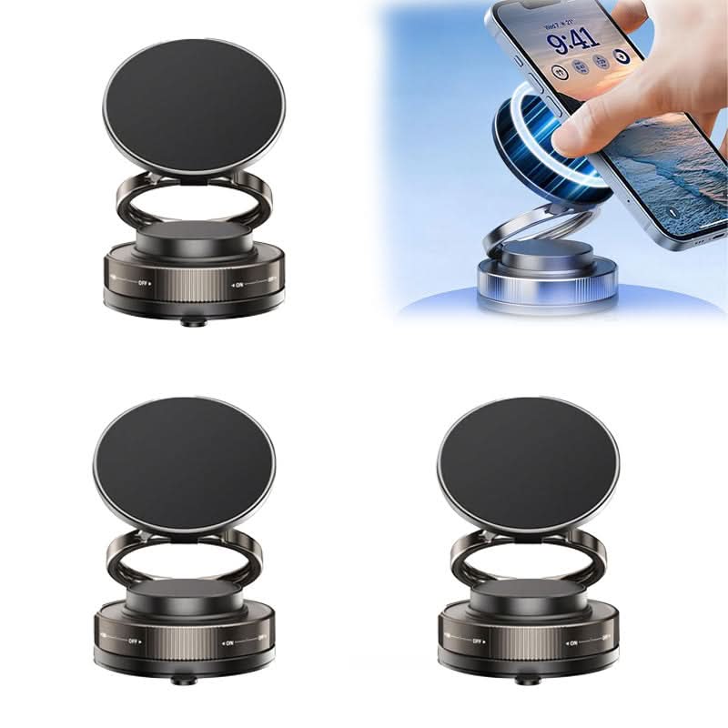 Magnetisk Mobilholder Med Vakuumsugebase | Foldbart 360 Graders Justerbart Design | Håndfri Brug Til Bil Skrivebord & Køkken | Vanero