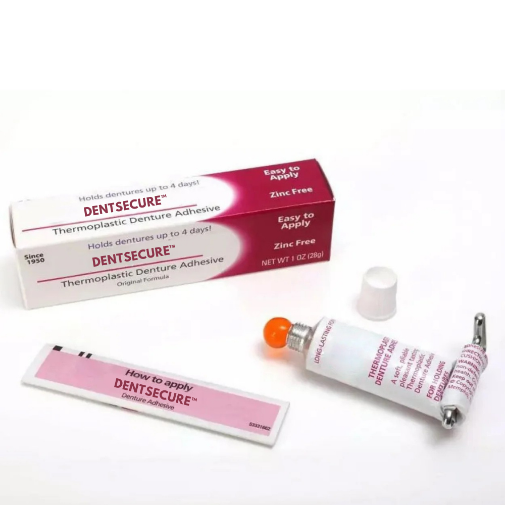 DentSecure Klæbemiddel l Den termoplastiske proteseklæber, der holder dine tænder fast i 4 dage uden at svigte l Vanero