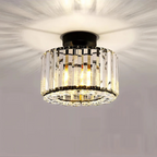 Krystallysekrone Med Integreret LED | Loftlampe Med Dekorative Krystalelementer | Indendørs Belysning | Vanero