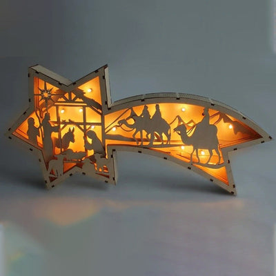 LED | Julestjernelampe i Træ | Vanero