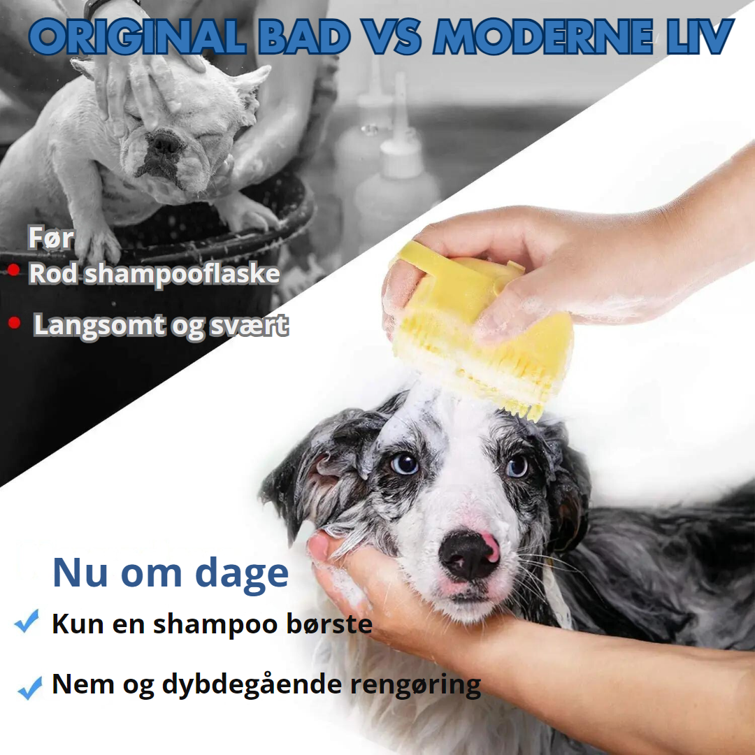 PoteRens | Ultimativ Kæledyrsbørste til Bad Revolutionerende og Pålidelig | Vanero