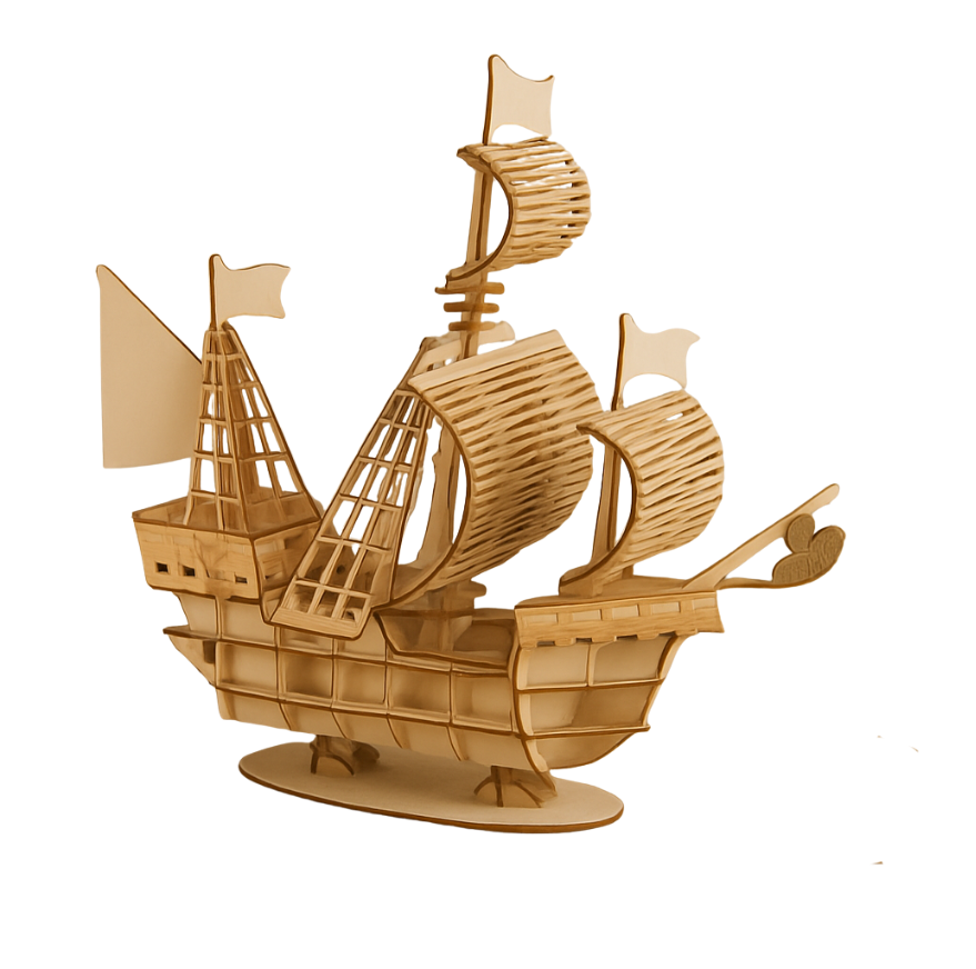 Maritim Pragt | SailCraft DIY Træsejlbåd-Puslemodel | Vanero