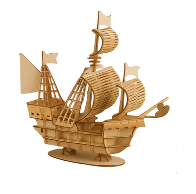 Maritim Pragt | SailCraft DIY Træsejlbåd-Puslemodel | Vanero