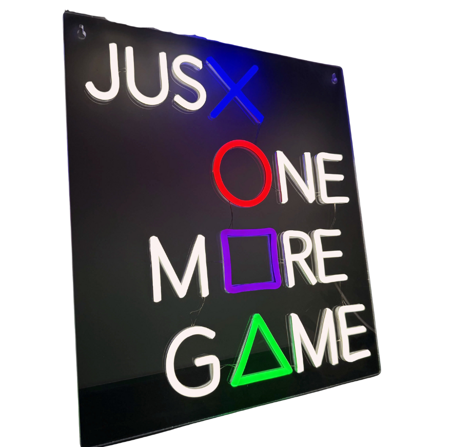 Just One More Game | Neon Væglampe | Vanero