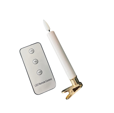 LED Juletræslys 10 Stk | Messingholder og Fjernbetjening | Vanero