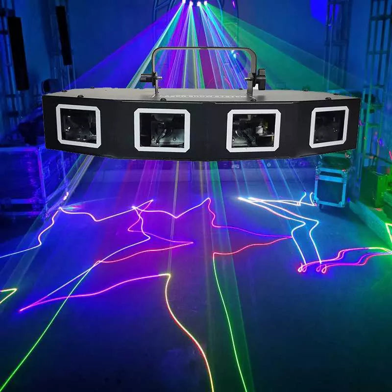 RGB Linjeskannende Laserlys B1 | Kraftfuldt Lysshow Effekt | Vanero
