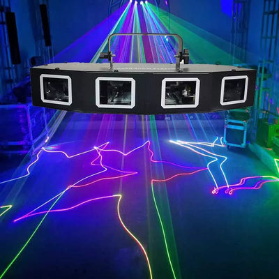 RGB Linjeskannende Laserlys B1 | Kraftfuldt Lysshow Effekt | Vanero