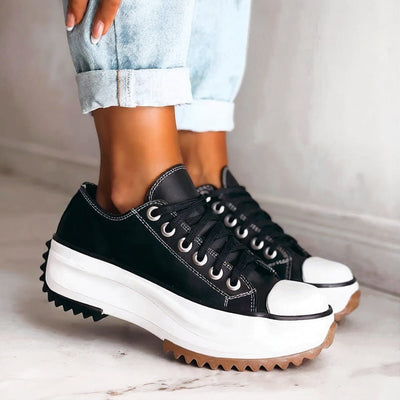 Elisa l Læder Plateau Sneakers l Vanero