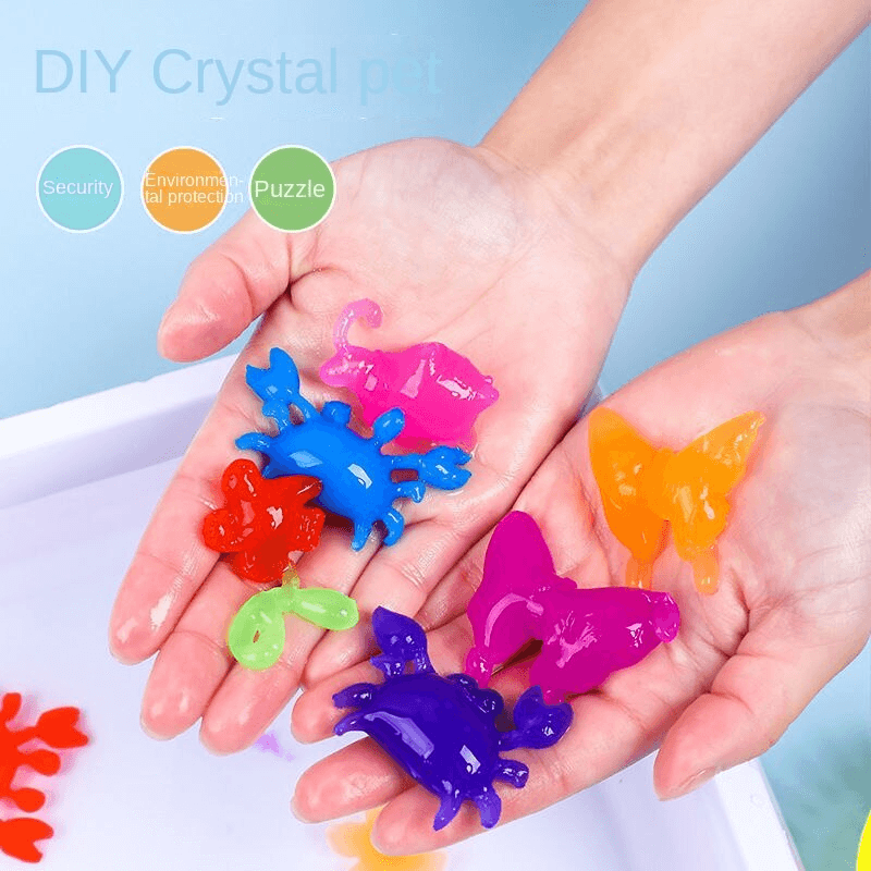 Kreativt Aktivitetssæt Plast | DIY Vandfigursæt med Forme og Farvegel | Kreativt Legetøj | Vanero