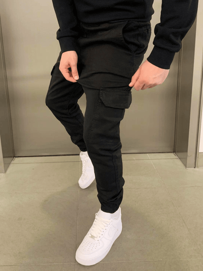 Laurent | Slim Fit Cargo Joggers l Vanero