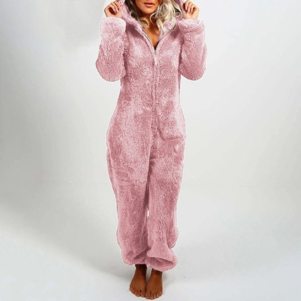 Milou Fleece & Polyester | Regular Fit Fleecedragt | Heldragt Med Lynlåslukning til Hjemmebrug & Kølige Dage | Vanero