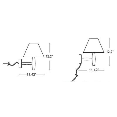 Minimalistisk Væglampe i Glas og Massivt Træ | Europæisk Design med 1 Pære | Vanero