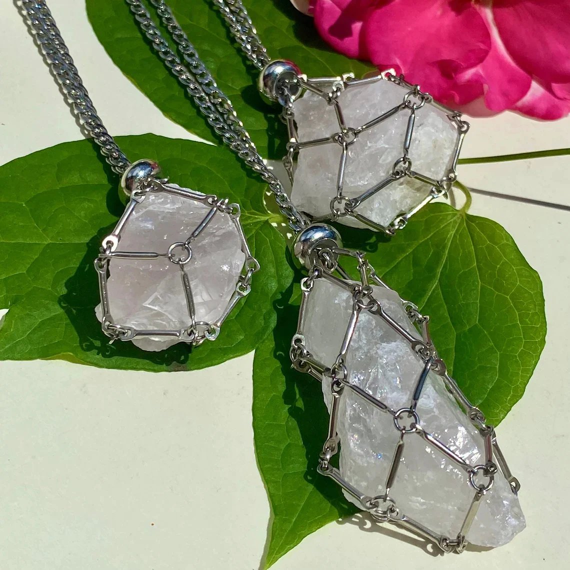 Jewelance | Justerbar Halskæde Med Krystalstenholder | Vanero