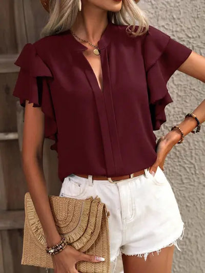 Ny Top Med V-hals | Trendy Og Komfortabel | Vanero