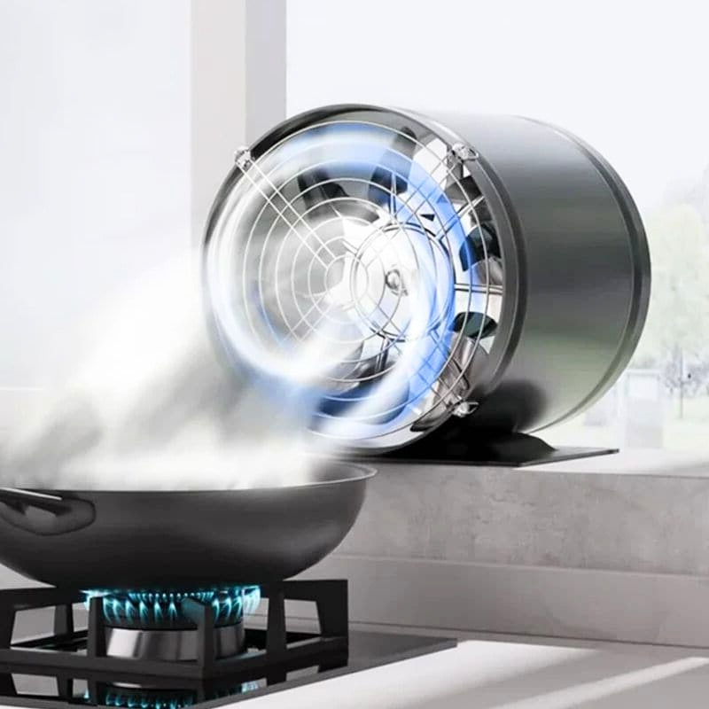 Udsugningsventilator | Elektrisk Ventilator Til Ventilation | Luftcirkulation Til Hjem Og Kontor | Vanero