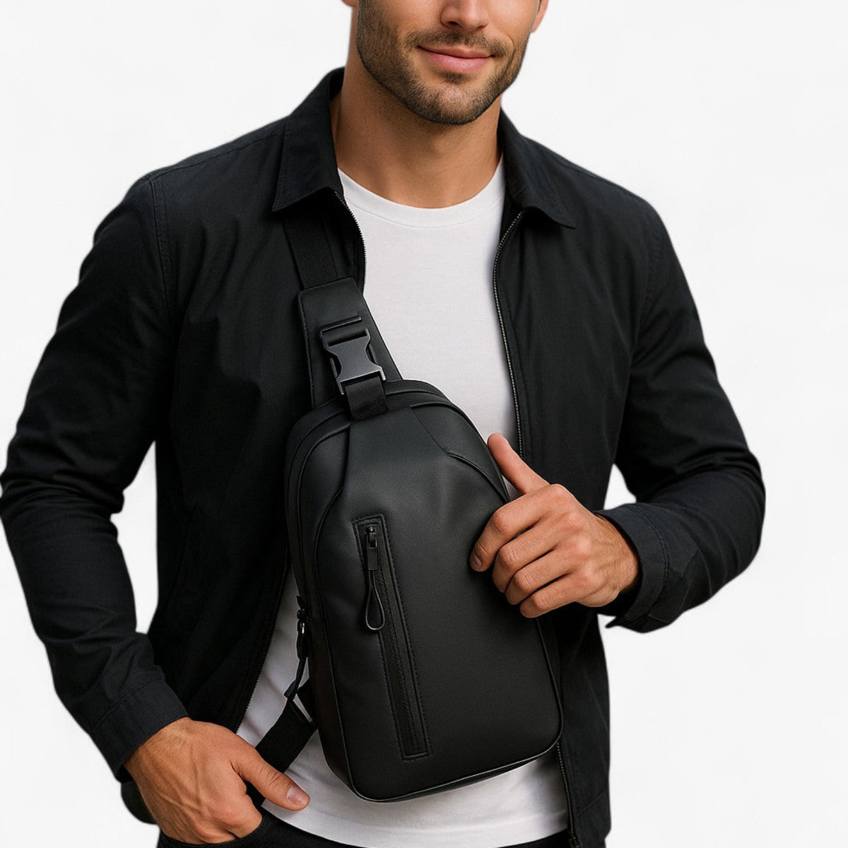 Crossbody Skuldertaske | Justerbar Skulderrem & Rummeligt Hovedrum | Hverdagstaske Til Arbejde, Rejser & Fritid | Vanero
