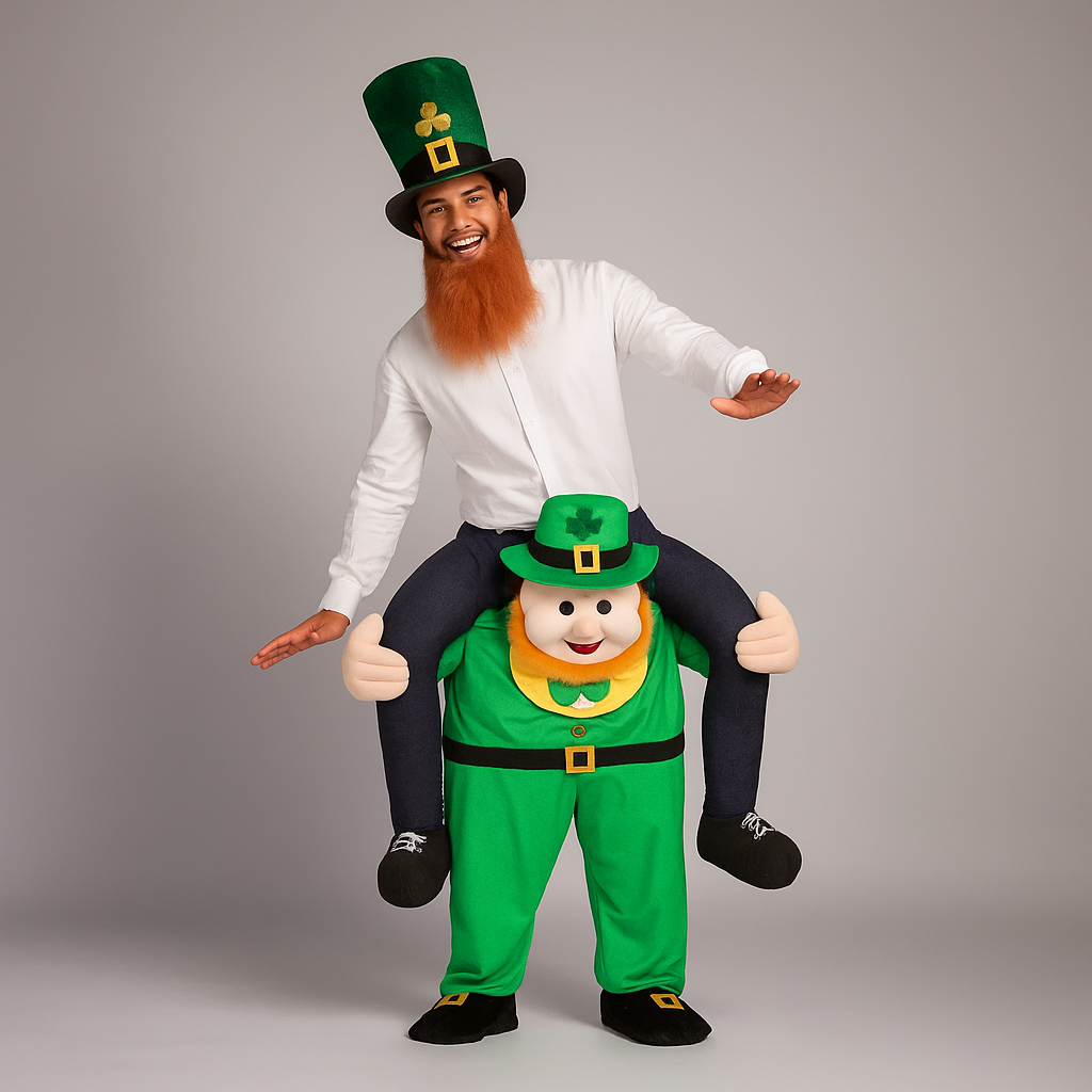 Herren Oktoberfest Piggyback Kostume | Sjovt Halloween Outfit | Vanero