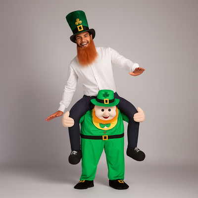 Herren Oktoberfest Piggyback Kostume | Sjovt Halloween Outfit | Vanero