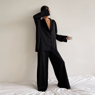 NightFine | Satin silke pyjamas l Vanero
