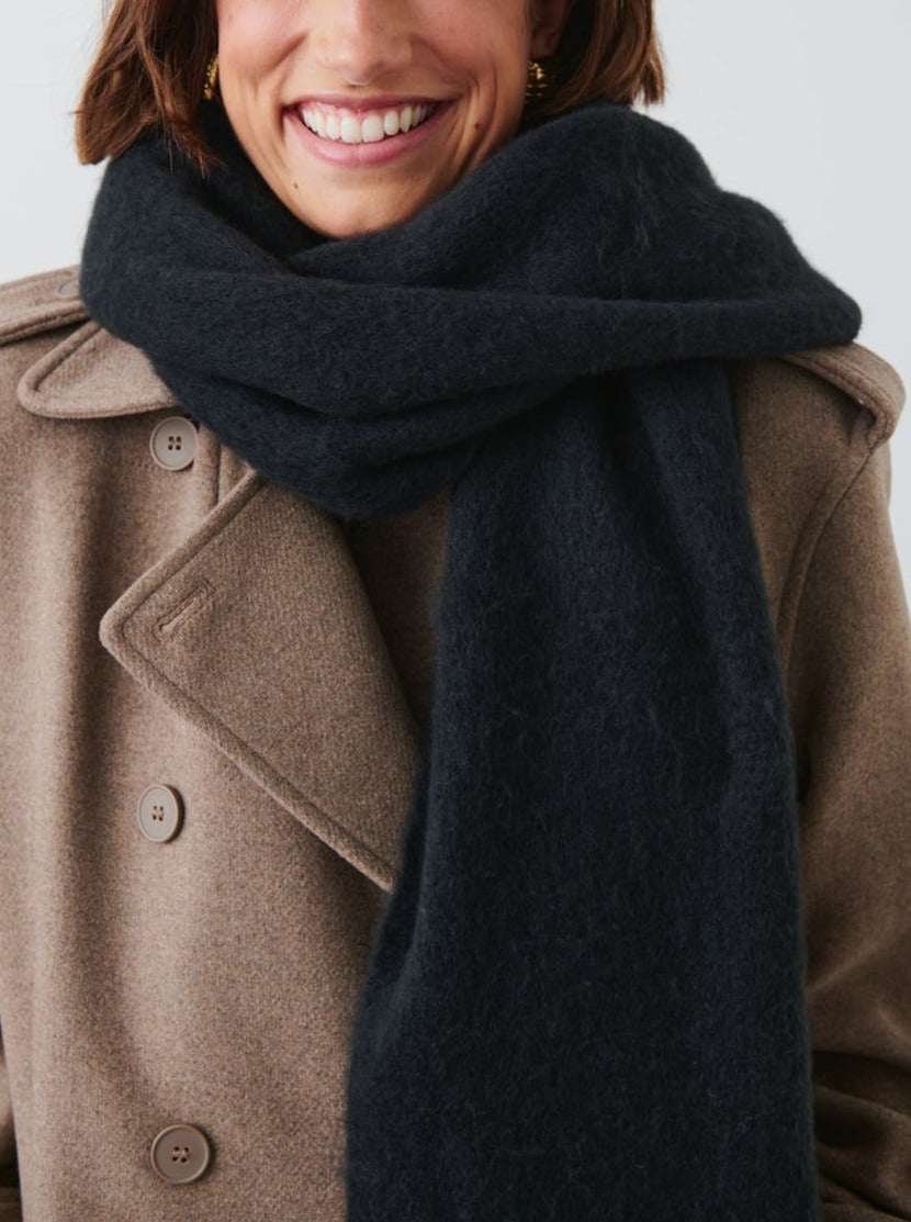 Lily Bomuldsblanding | One Size Chunky Strik Sjal | Frynsedetaljer Med Lang Konstruktion til Daglig Brug & Kølige Dage | Vanero