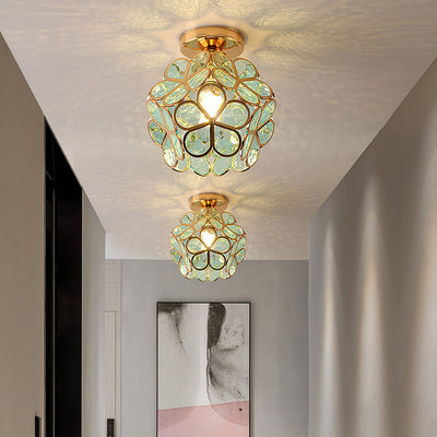 Design blomster l stil glas hall loftsbelysning l Vanero