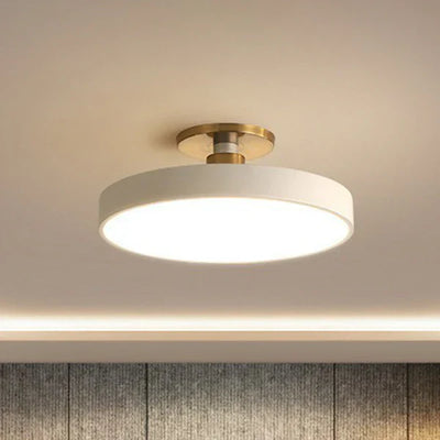 Rund indbygningslampe Nordisk  lstil Akryl Soveværelse LED Semi Coil Loftlampe l Vanero