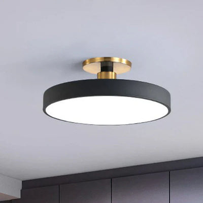 Rund indbygningslampe Nordisk  lstil Akryl Soveværelse LED Semi Coil Loftlampe l Vanero