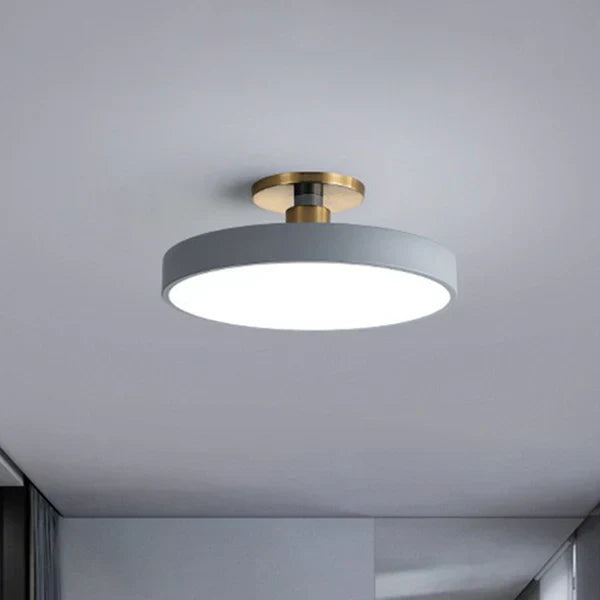 Rund indbygningslampe Nordisk  lstil Akryl Soveværelse LED Semi Coil Loftlampe l Vanero