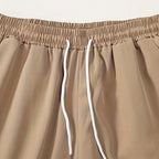 Herresæt Bomuldsblanding | Regular Fit To-Delt Sæt | Bladprint Skjorte & Shorts til Fritidsaktiviteter & Ferie | Vanero