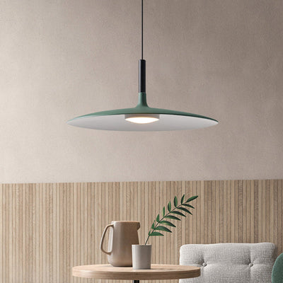 Flyvende Tallerken LED Suspension Lampe Nyhed Minimalistisk Metal Restaurant Hængende Pendel