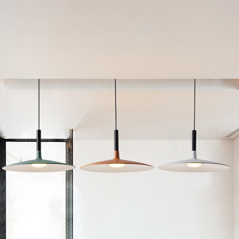 Flyvende Tallerken LED Suspension Lampe Nyhed Minimalistisk Metal Restaurant Hængende Pendel