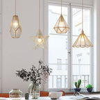 Pendellampe I Tiffany Stil Med Farvet Glas | Messingkonstruktion Med Justerbart Ophæng | Indendørs Dekorativ Loftbelysning | Vanero