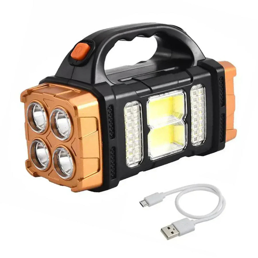 3-i-1 Nødlygte LED Belysning | USB Genopladelig Bærbar Konstruktion | Camping Rejser Beredskab & Outdoor Brug | Vanero