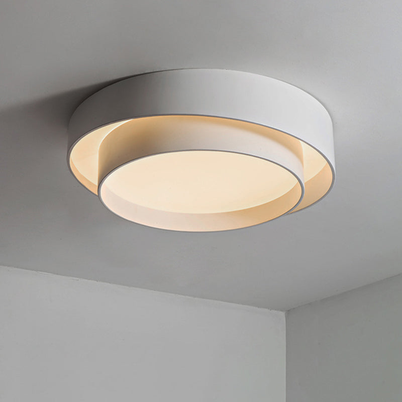 LED Flush Loftlampe Med Cirkulært Design | Metalkonstruktion Med Integreret LED Modul | Belysning Til Soveværelse & Gang | Vanero