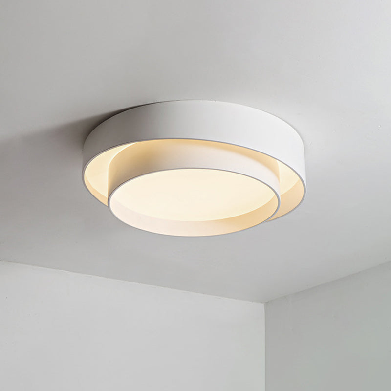 LED Flush Loftlampe Med Cirkulært Design | Metalkonstruktion Med Integreret LED Modul | Belysning Til Soveværelse & Gang | Vanero