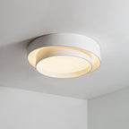LED Flush Loftlampe Med Cirkulært Design | Metalkonstruktion Med Integreret LED Modul | Belysning Til Soveværelse & Gang | Vanero