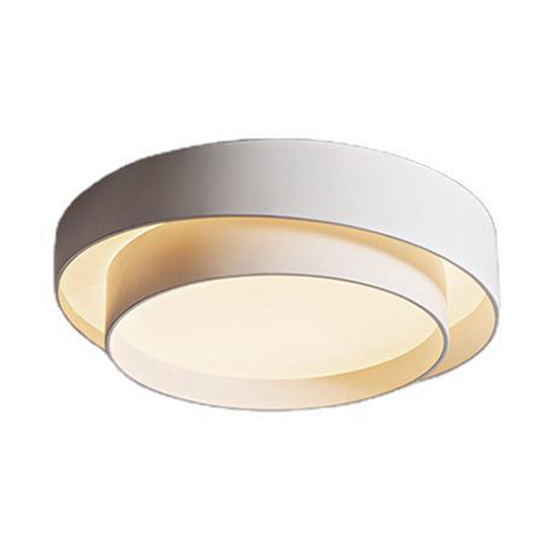LED Flush Loftlampe Med Cirkulært Design | Metalkonstruktion Med Integreret LED Modul | Belysning Til Soveværelse & Gang | Vanero
