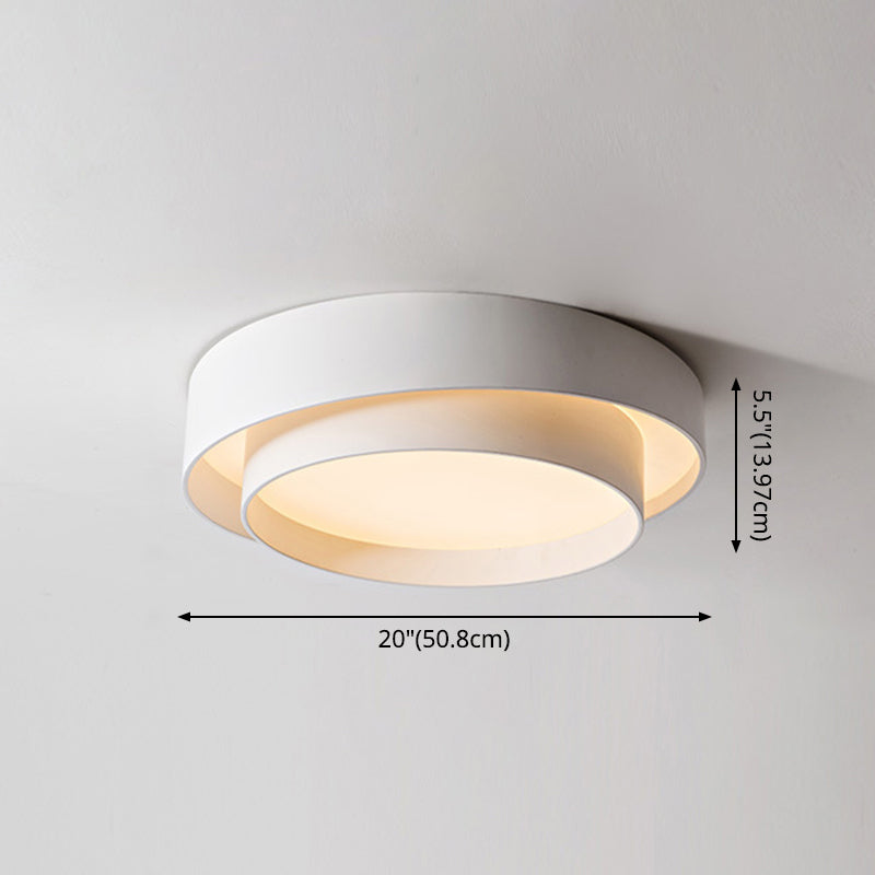 LED Flush Loftlampe Med Cirkulært Design | Metalkonstruktion Med Integreret LED Modul | Belysning Til Soveværelse & Gang | Vanero