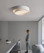 LED Flush Loftlampe Med Cirkulært Design | Metalkonstruktion Med Integreret LED Modul | Belysning Til Soveværelse & Gang | Vanero