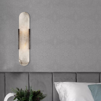 2 Pærer Bar Flush Mount Kolonial Guld/Svart Marmor Væglampe | Belysning til Spisestue | Vanero