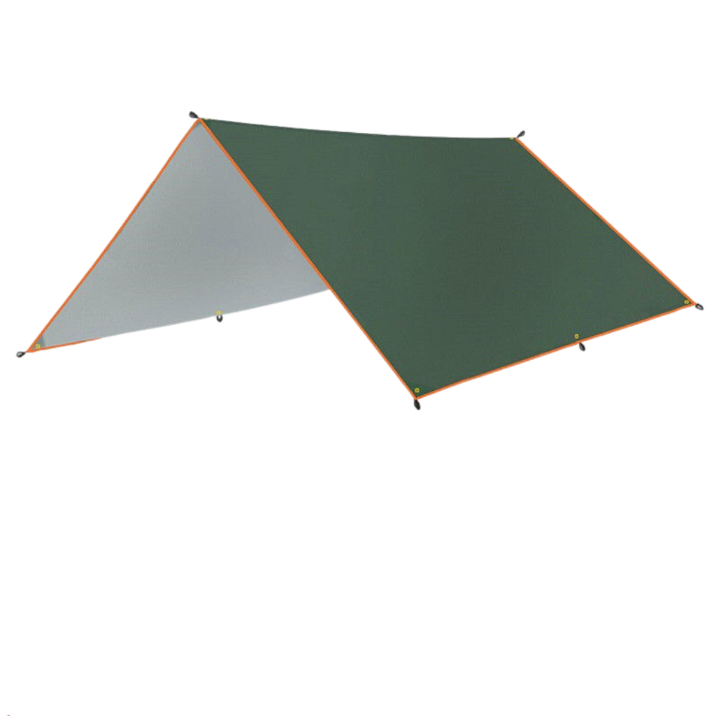 Camping Presenningssæt | Vandtæt Polyester Med UV-Beskyttelse | Bærbart Udelivstelt Med Aluminiumsstænger | Vanero