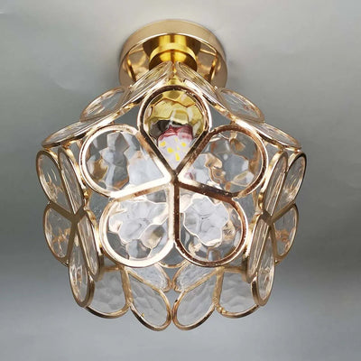 Design blomster l stil glas hall loftsbelysning l Vanero