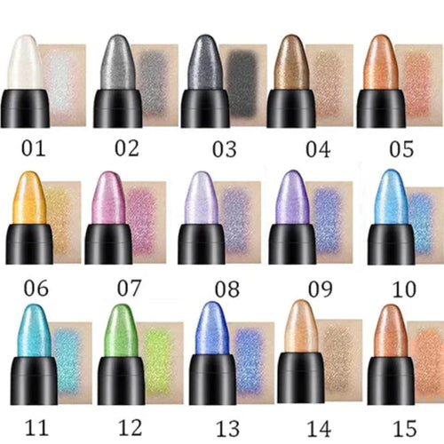 15 Farve Øjenskygge Blyantsæt | Vandfast Øjenmakeup Kollektion | Daglig & Rejsevenlig Skønhedsbrug | Vanero