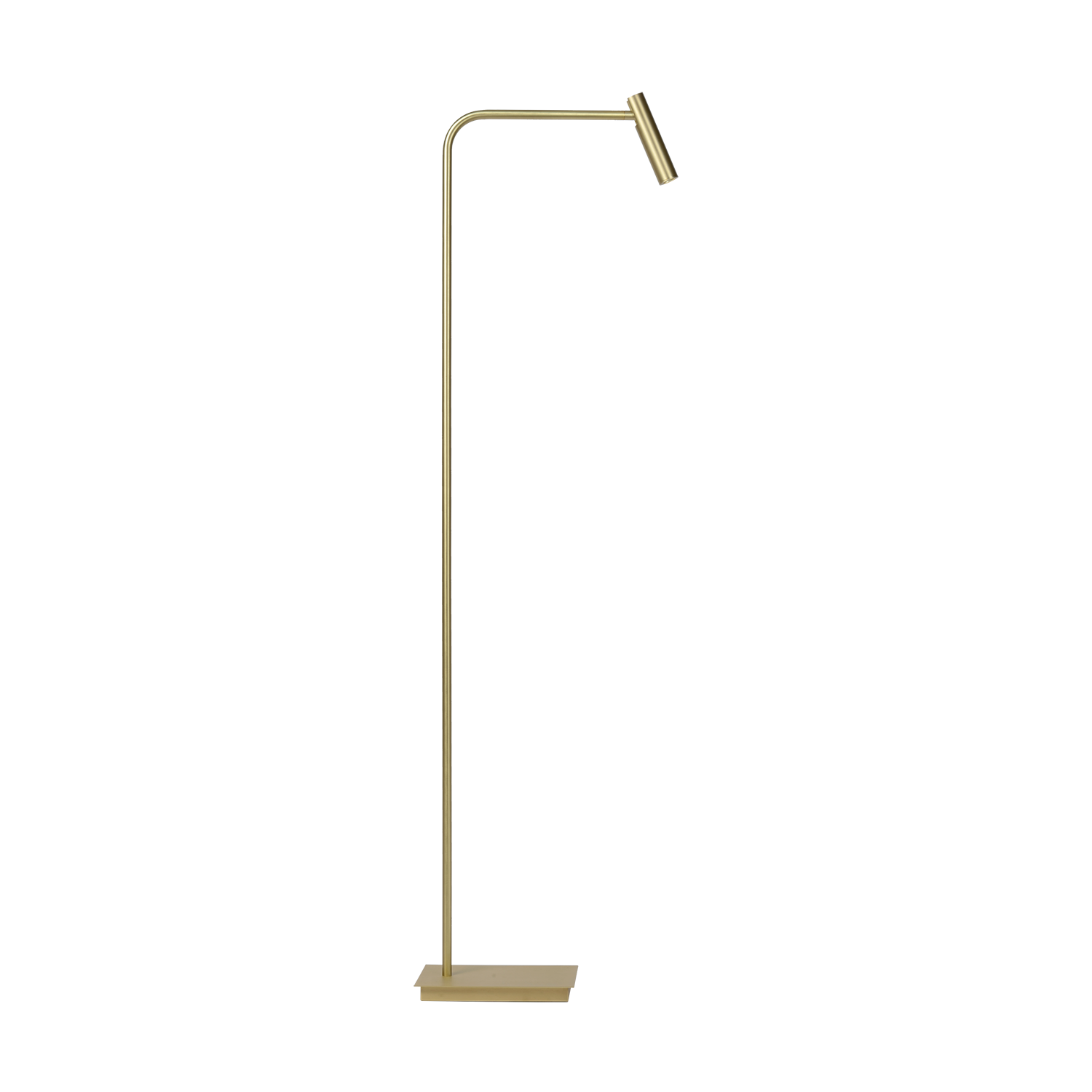 Gulvlampe Med Integreret LED Belysning | Metalkonstruktion Med Antik Messing Finish | Indendørs Læse & Stemningsbelysning | Vanero