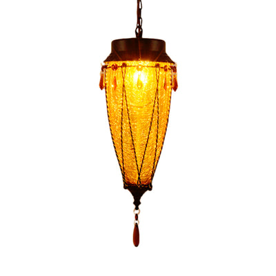 Vintage Stil Konisk Pendel Belysning i Rød, Gul og Blå | 1 Lys til Restaurant | Vanero