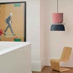 Pendellampe Med Farveblokdesign | Metal Loftlampe Med E27 Fatning | Indendørs Belysning | Vanero